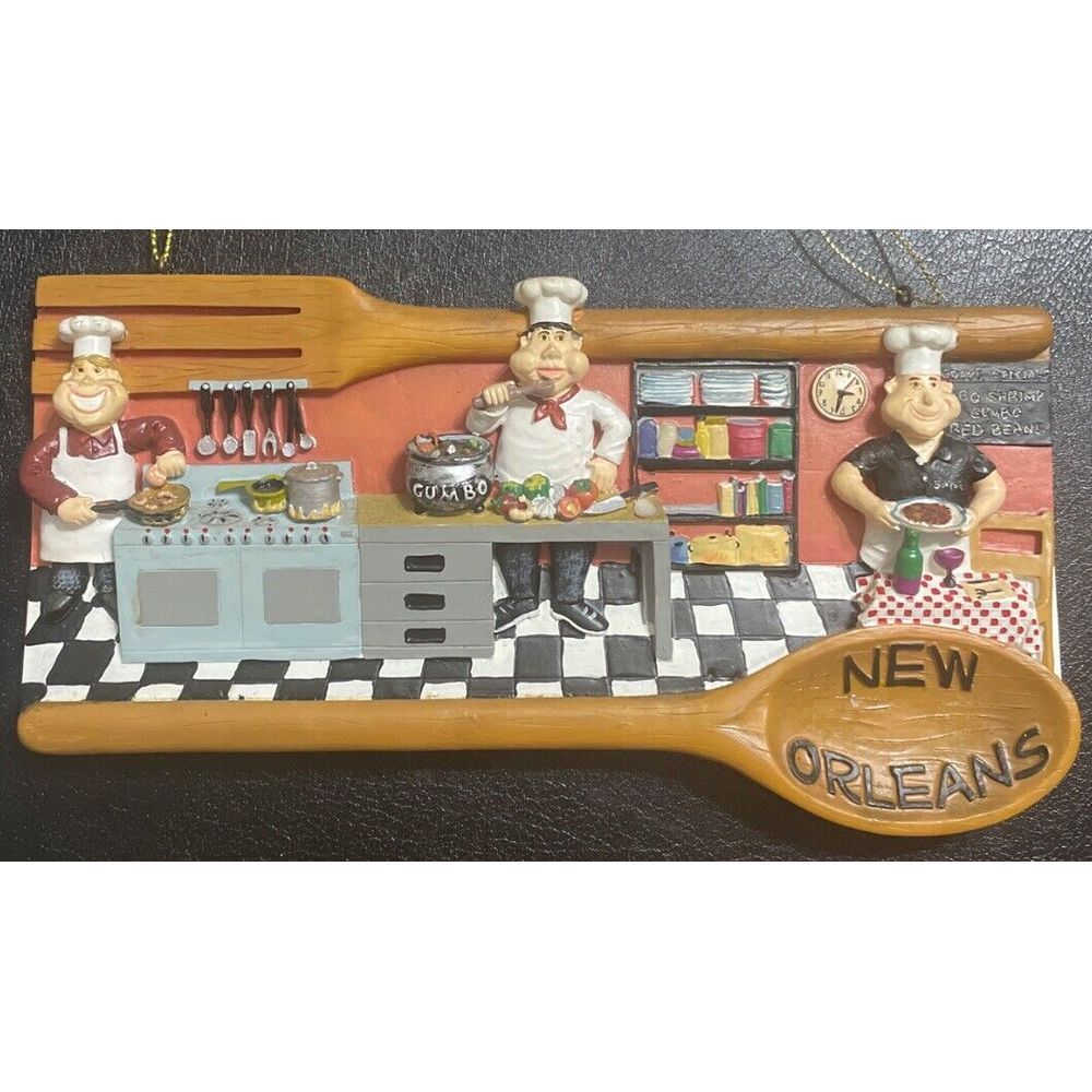 New Orleans ✨Kitchen‎ Decor Sign With Chefs Cooking Gumbo #C130